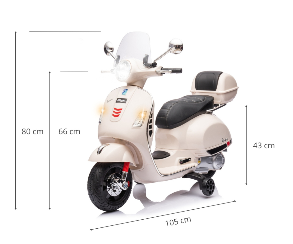 Электромобиль-мопед Milly Mally Vespa GTS Super 2х6 В