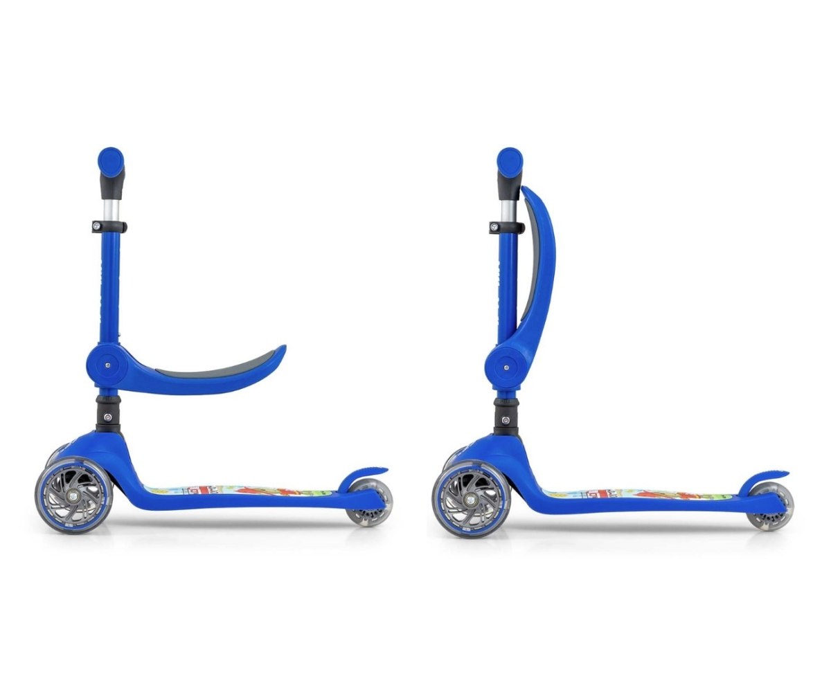 3-колесный самокат Milly Mally Scooter Fuzzy с сиденьем