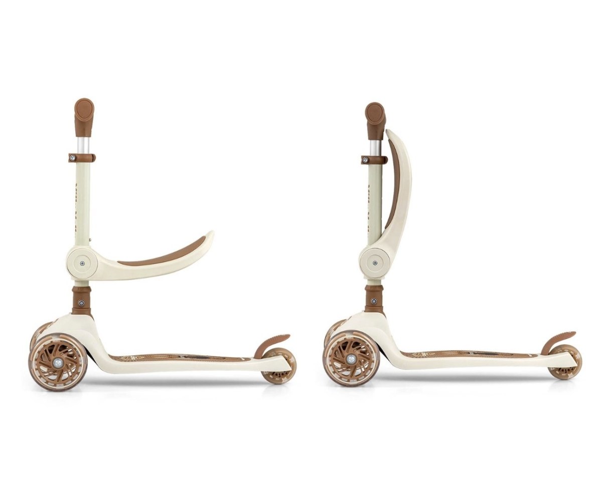 3-колесный самокат Milly Mally Scooter Fuzzy с сиденьем