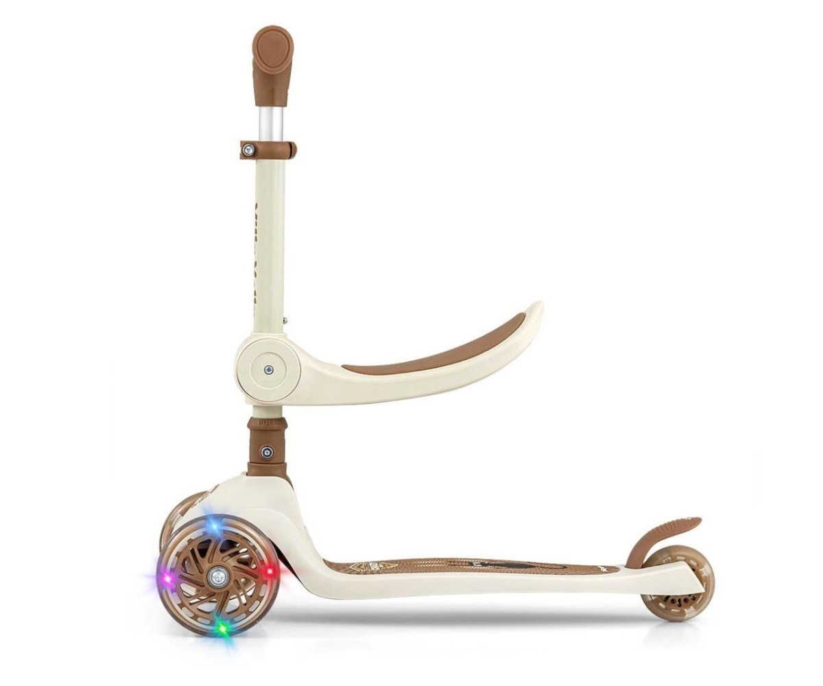 3-колесный самокат Milly Mally Scooter Fuzzy с сиденьем