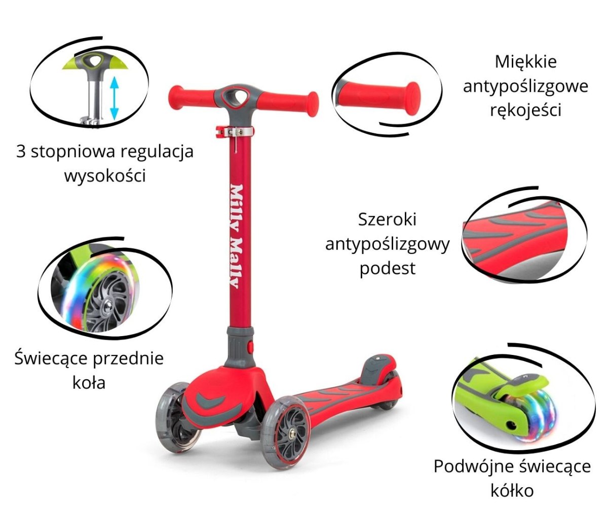 3-колесный самокат Milly Mally Scooter Boogie