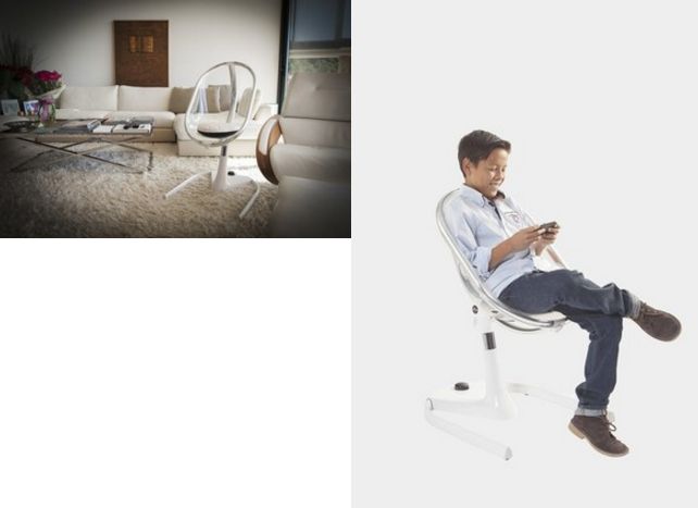 Стульчик для кормления Mima Moon 2G + вкладыш + подушка + подножка 4 в 1!