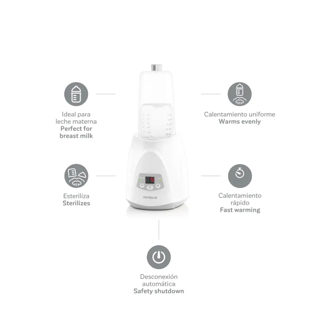 Подогреватель-стерилизатор Miniland с дисплеем, ML89205