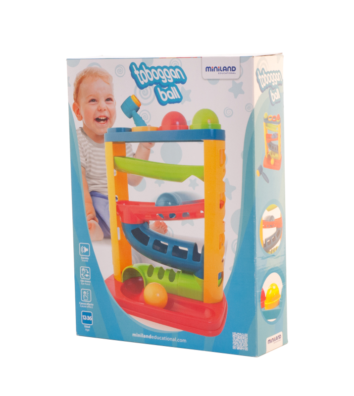 Игрушка-стучалка Miniland Education Горка-трекинг для шариков, MLZ97282