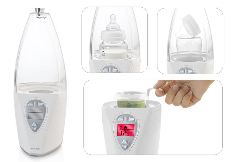 Подогреватель для бутылочек Miniland с дисплеем для дома и авто, ML89150
