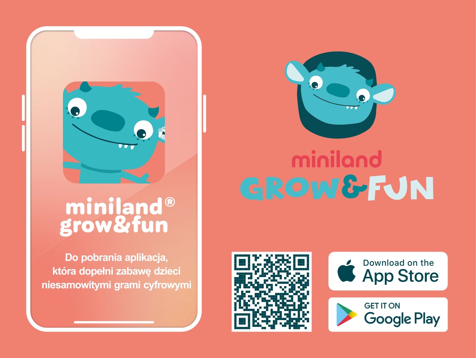 Мягкая развивающая игрушка-талисман Miniland Education Монстр с внутренними органами, MLZ75012