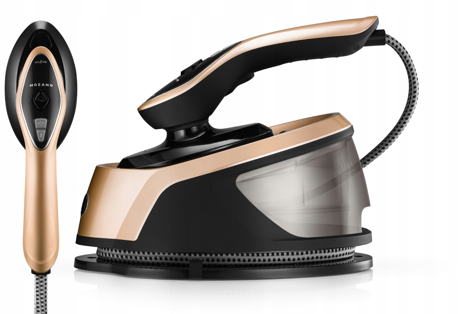 Отпариватель-утюг с парогенератором Mozano Smart Care Gold, 4695
