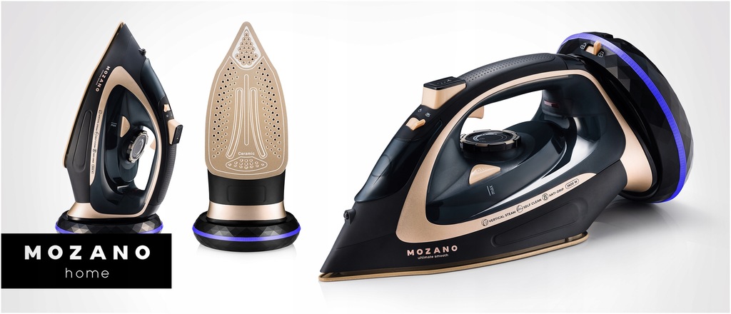 Беспроводной утюг Mozano Ultimate Smooth Gold, 4697