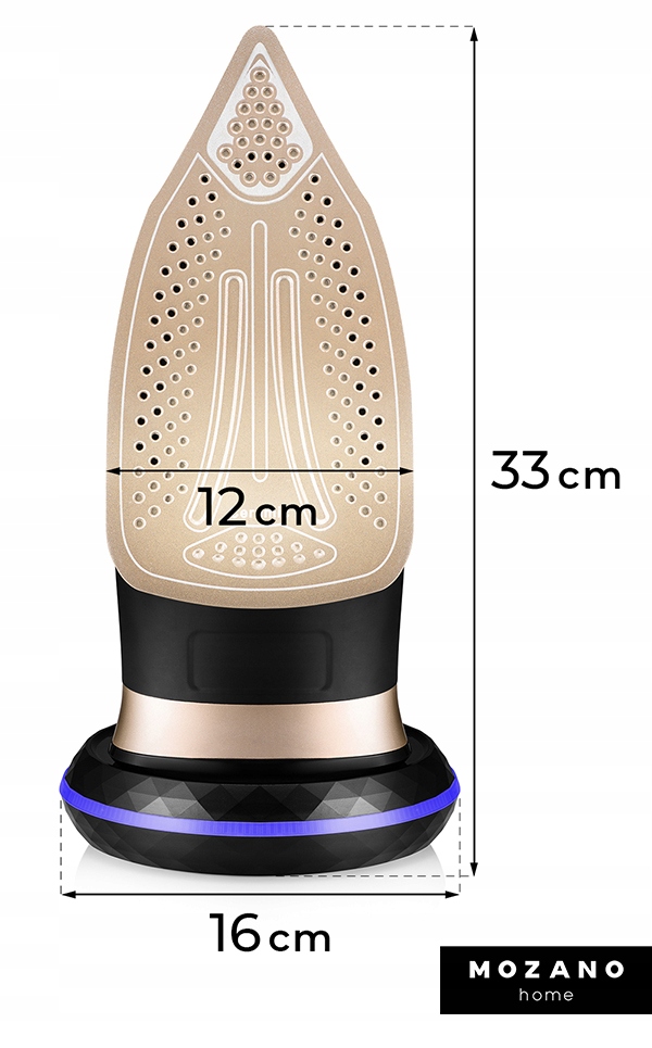 Беспроводной утюг Mozano Ultimate Smooth Gold, 4697