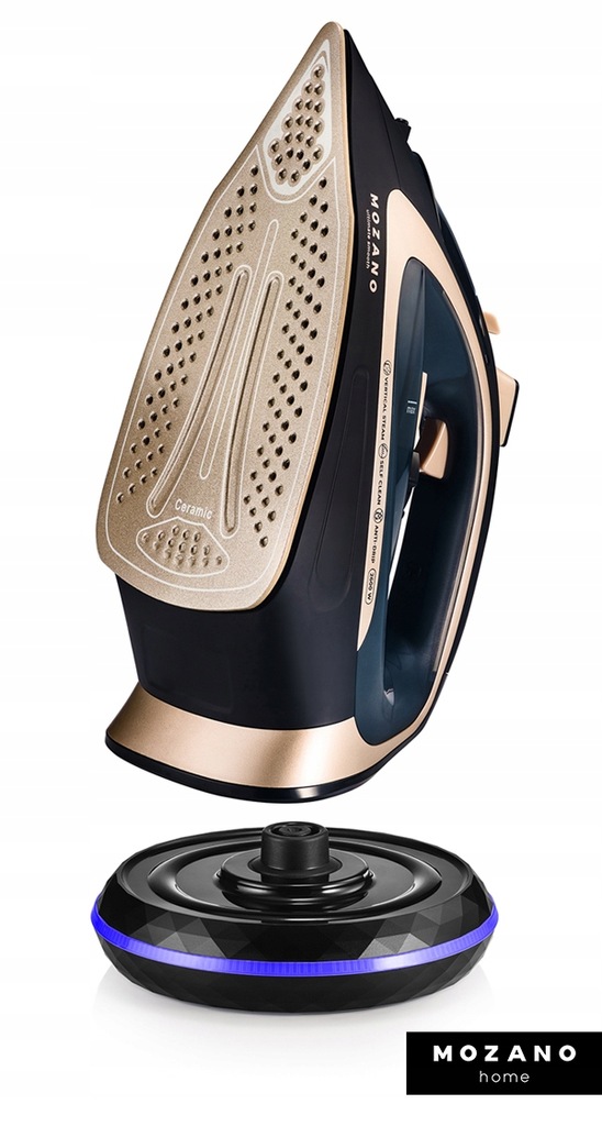 Беспроводной утюг Mozano Ultimate Smooth Gold, 4697