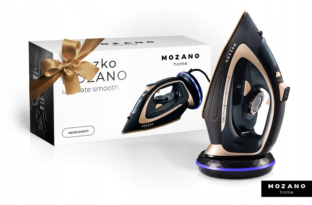 Беспроводной утюг Mozano Ultimate Smooth Gold, 4697