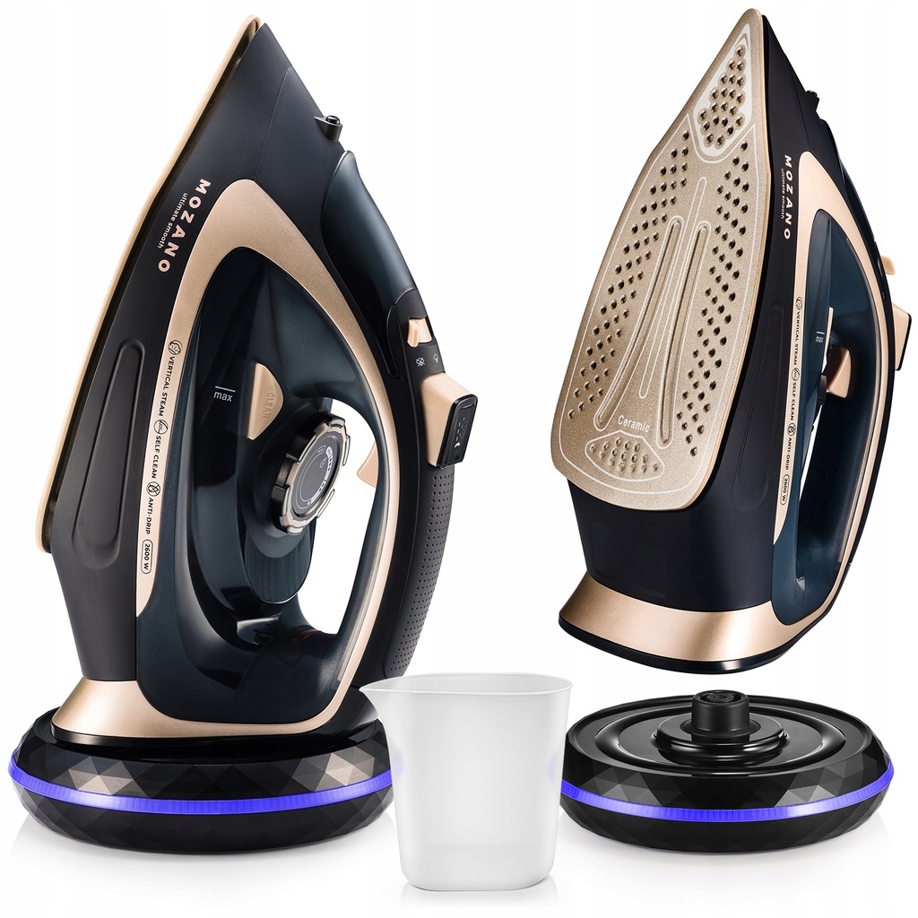 Беспроводной утюг Mozano Ultimate Smooth Gold, 4697