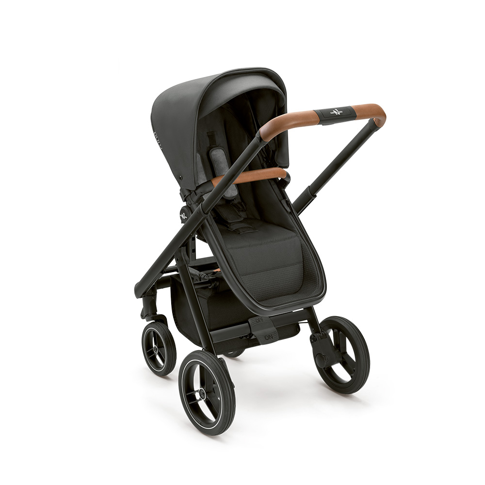 Детская универсальная коляска 2 в 1 Neonato Puro Urban на черном шасси (надувные колеса)