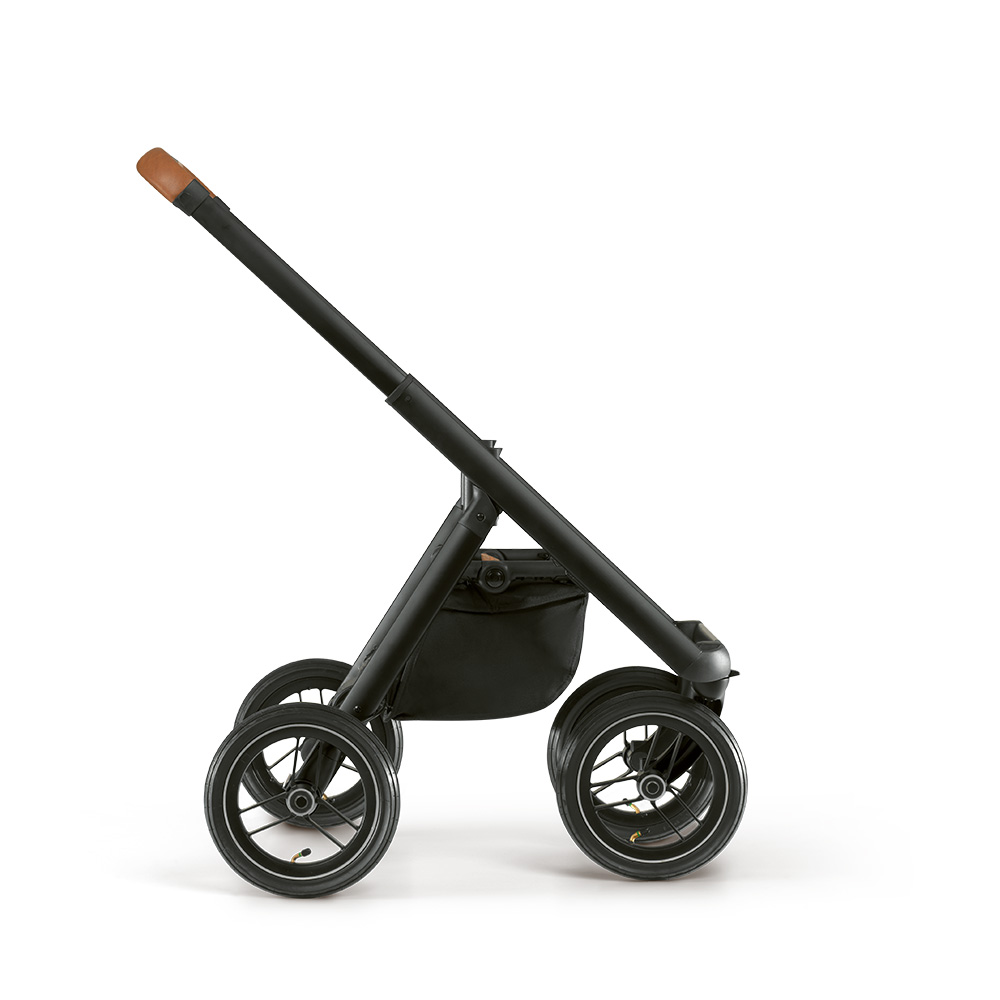 Детская универсальная коляска 2 в 1 Neonato Puro Urban на черном шасси (надувные колеса)