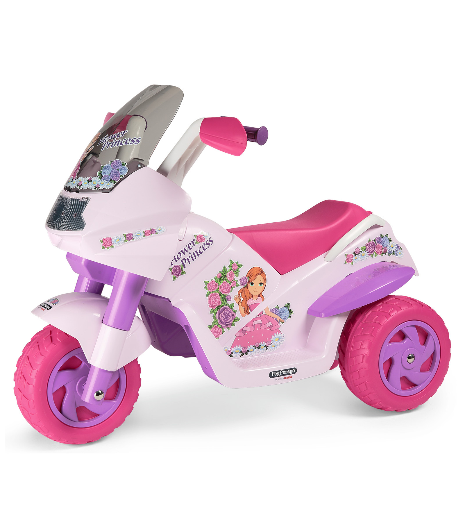 Детский электромотоцикл Peg-perego Flower Princess 6 В, 0923