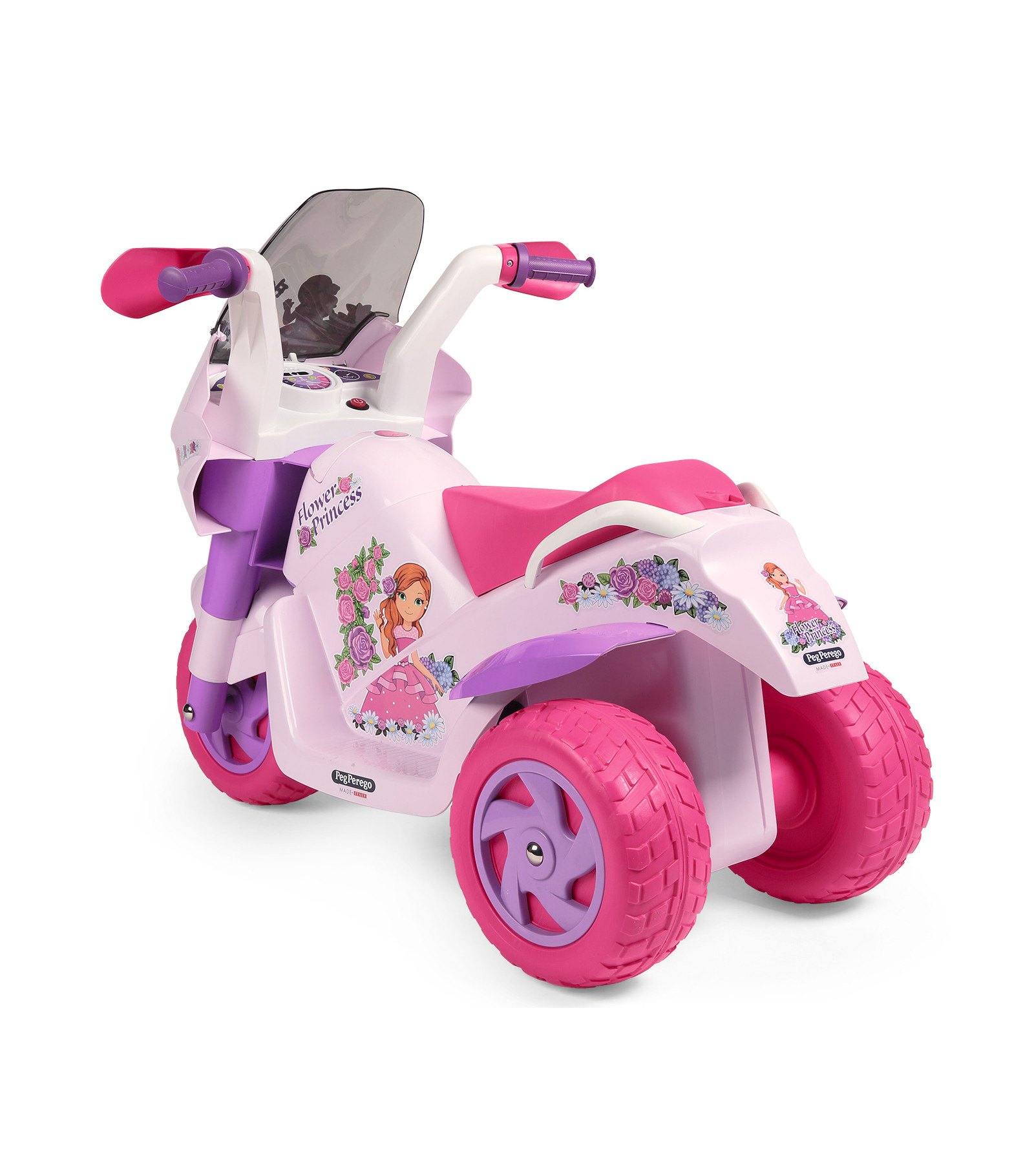 Детский электромотоцикл Peg-perego Flower Princess 6 В, 0923