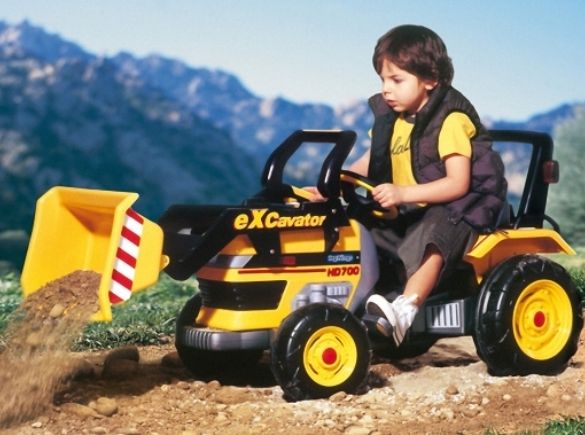 Педальный трактор Peg Perego MAXI EXCAVATOR, CD 0552