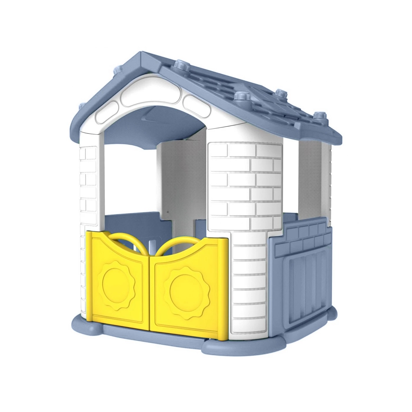 Детский садовый домик Ramiz 3 в 1 с горкой и огороженным садом