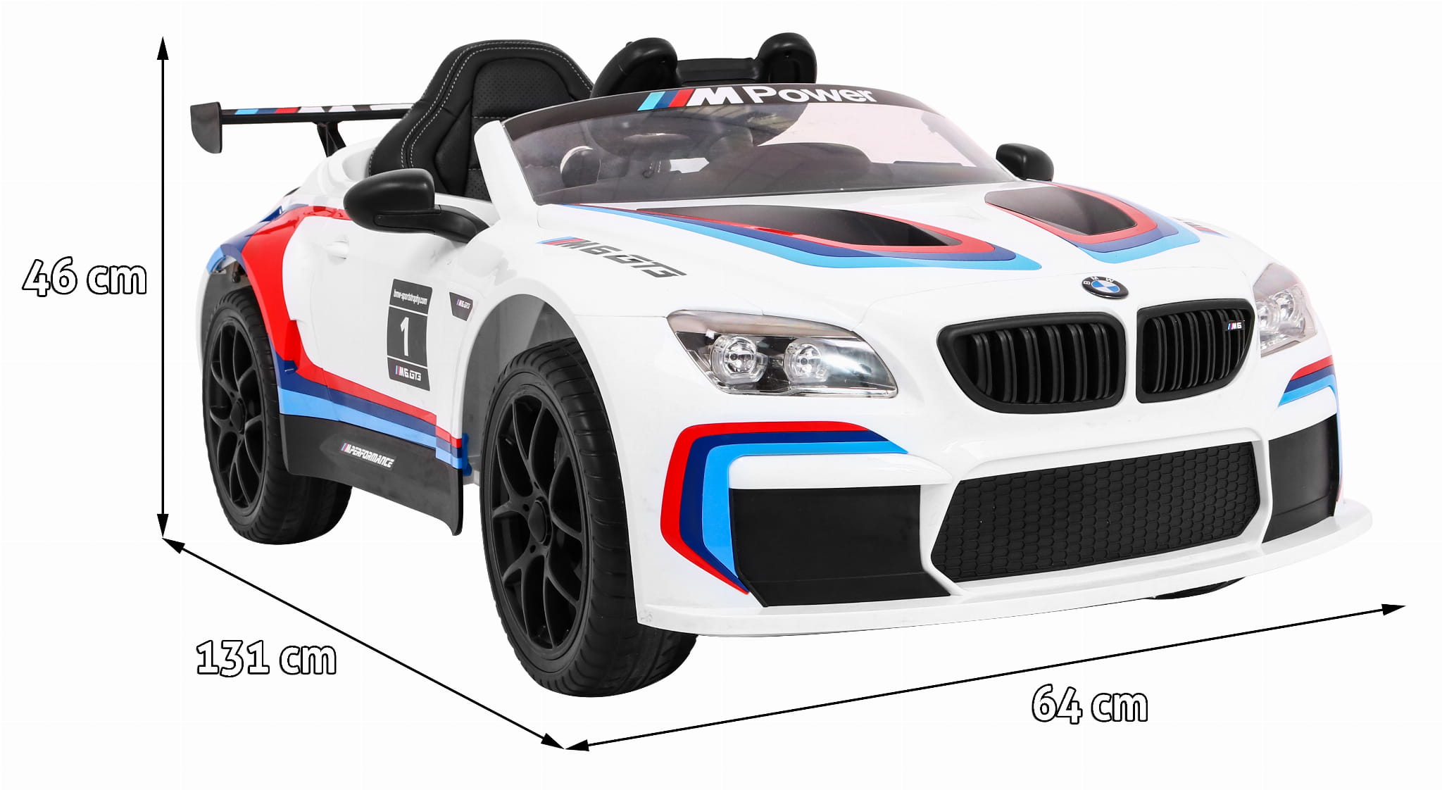 Электромобиль Ramiz BMW M6 GT3 12 В на пульте управления