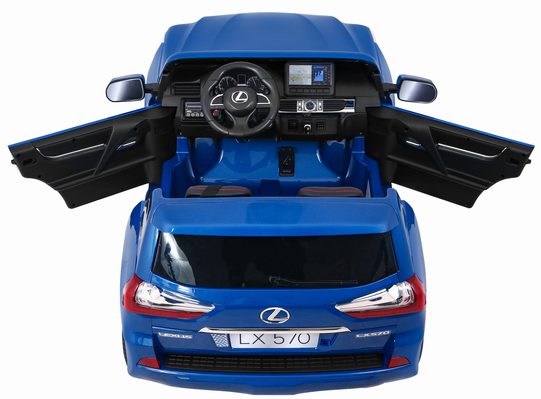 Электромобиль Ramiz Lexus LX570 окрашенный 2x12 В на пульте управления