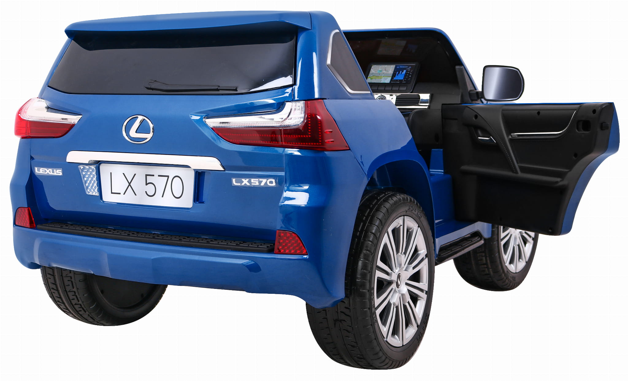 Электромобиль Ramiz Lexus LX570 окрашенный 2x12 В на пульте управления