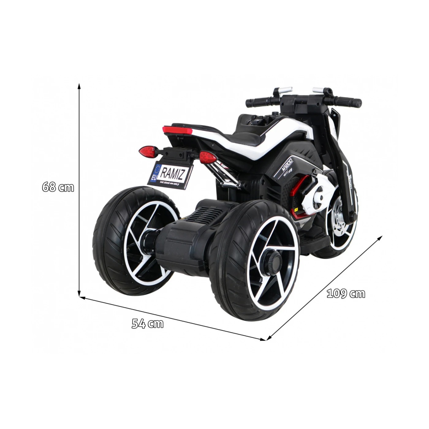 Электромотоцикл трехколесный Ramiz Motor Future 12 В