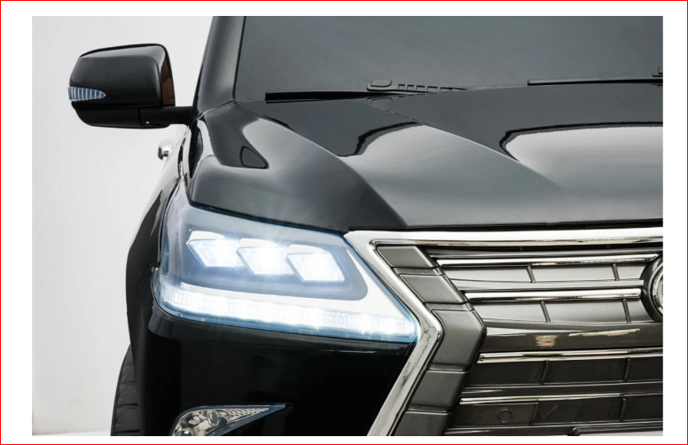 Электромобиль Ramiz Lexus LX570 окрашенный 2x12 В на пульте управления