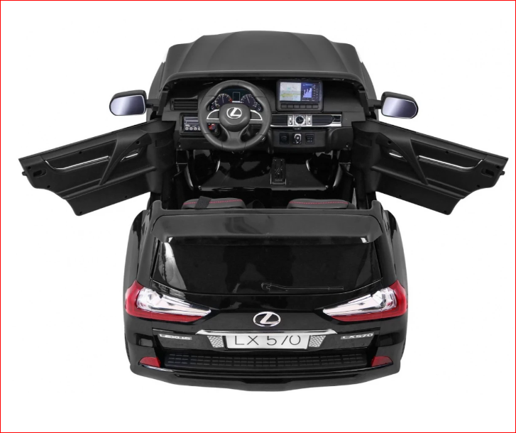 Электромобиль Ramiz Lexus LX570 окрашенный 2x12 В на пульте управления