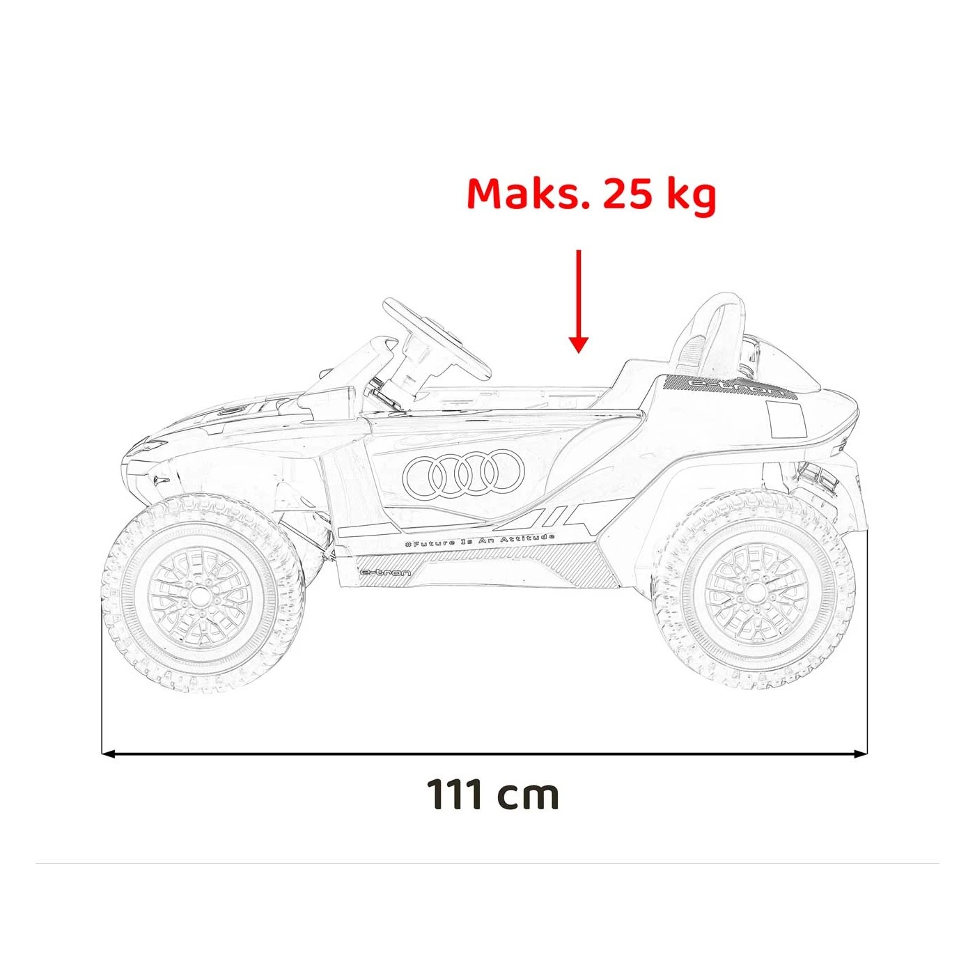 Детский электромобиль Ramiz Audi RSQ E-TRON 12 В