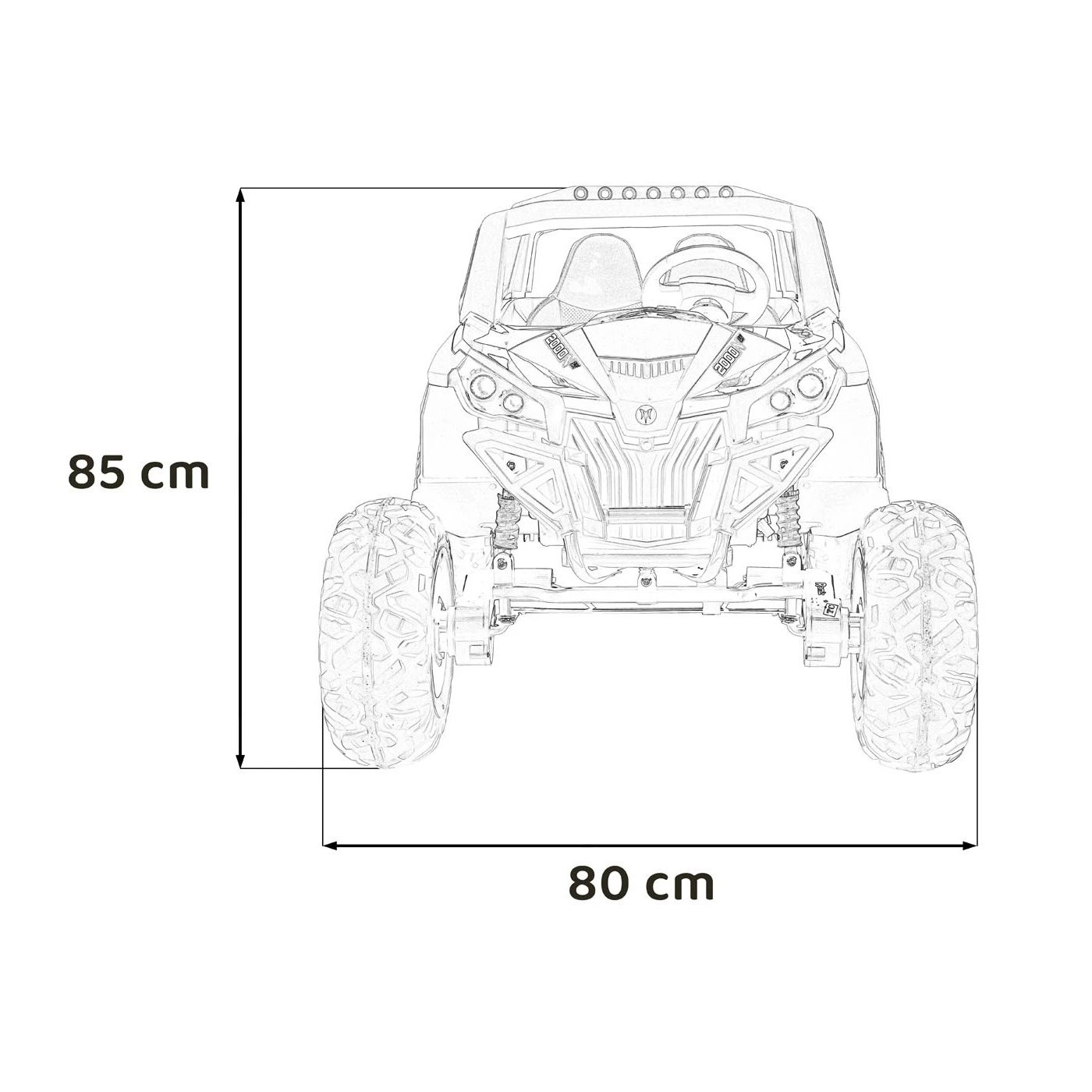 Электромобиль-багги Ramiz Buggy UTV-MX 2000N 12 В
