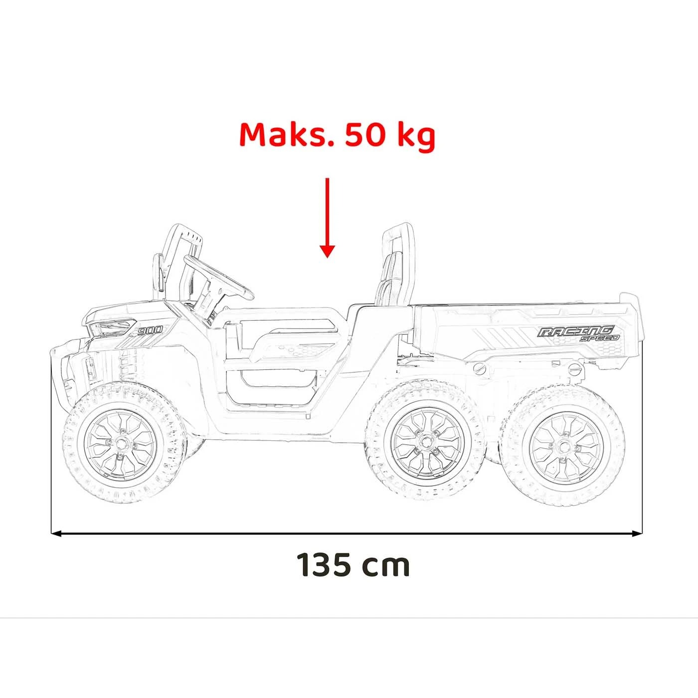 Детский электромобиль-грузовик Ramiz Farmer Truck Speed 900 12 В