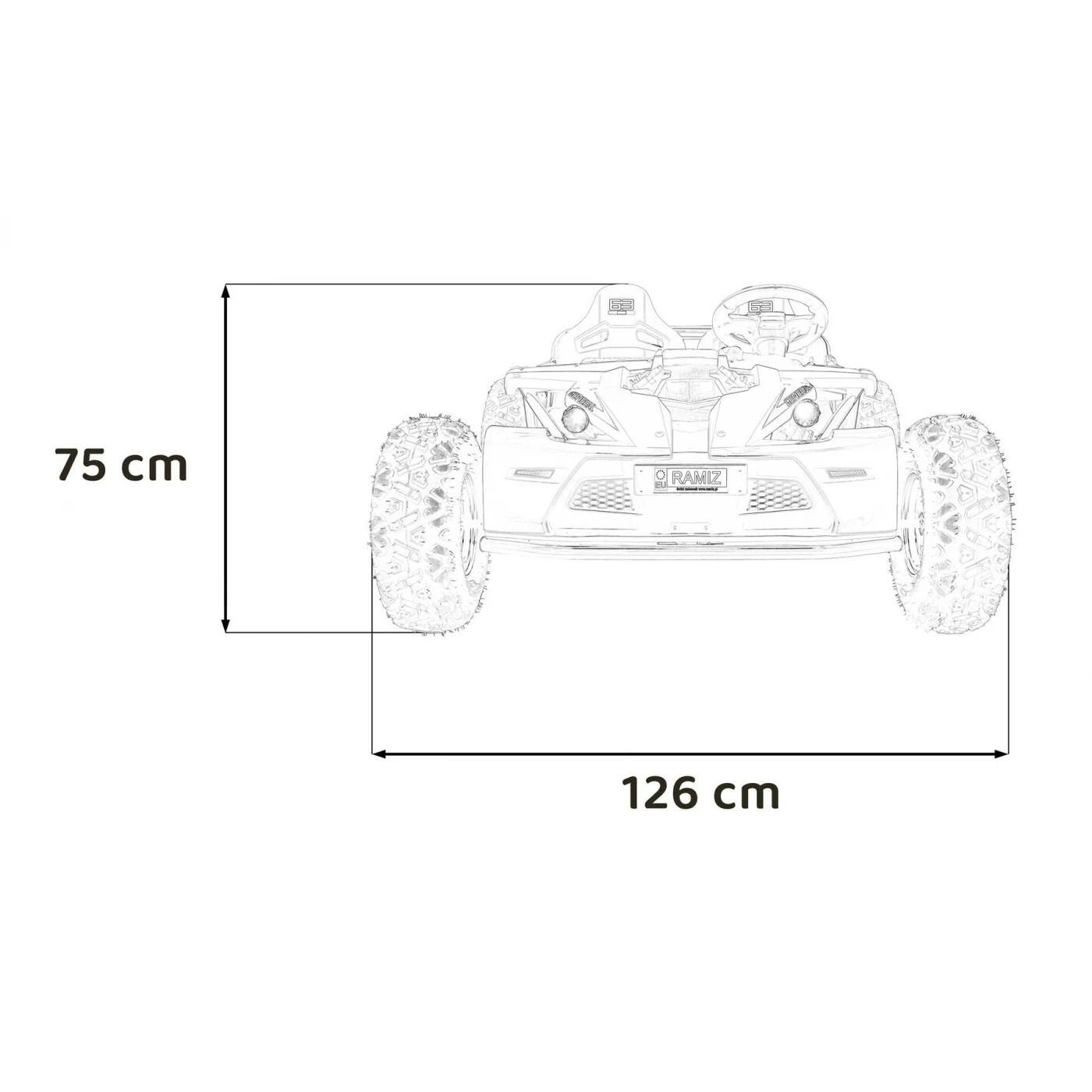 Детский электромобиль Ramiz General 63 12 В