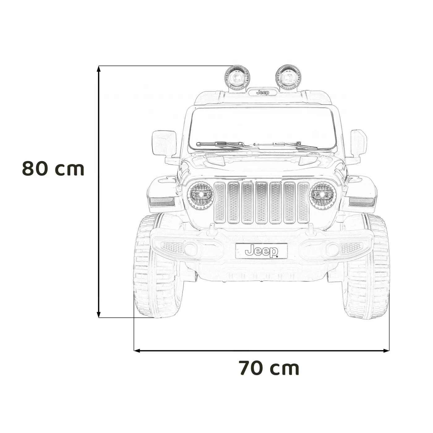 Электромобиль Ramiz Jeep Wrangler Rubicon 12 В