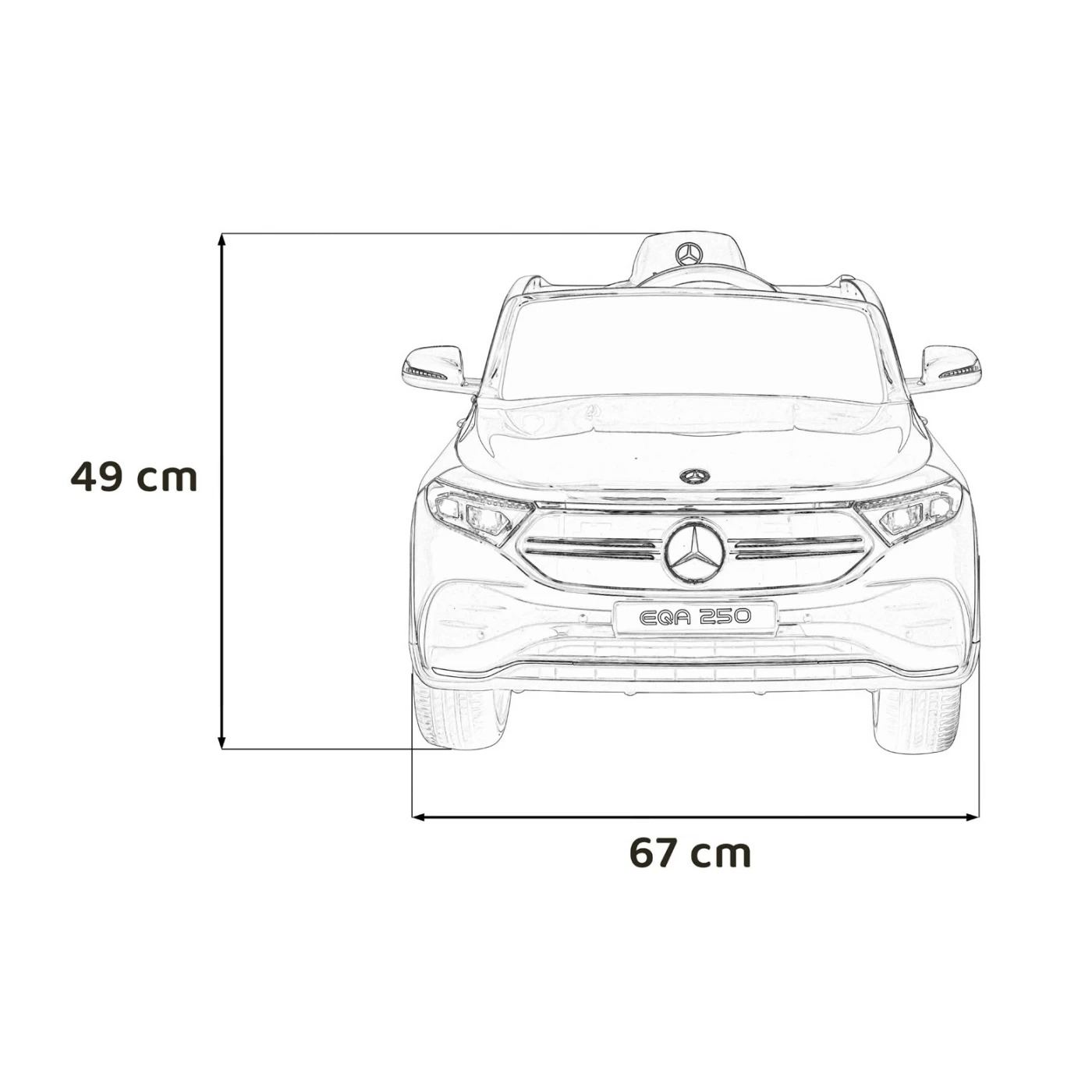 Электромобиль Ramiz Mercedes Benz EQA 250 12 В