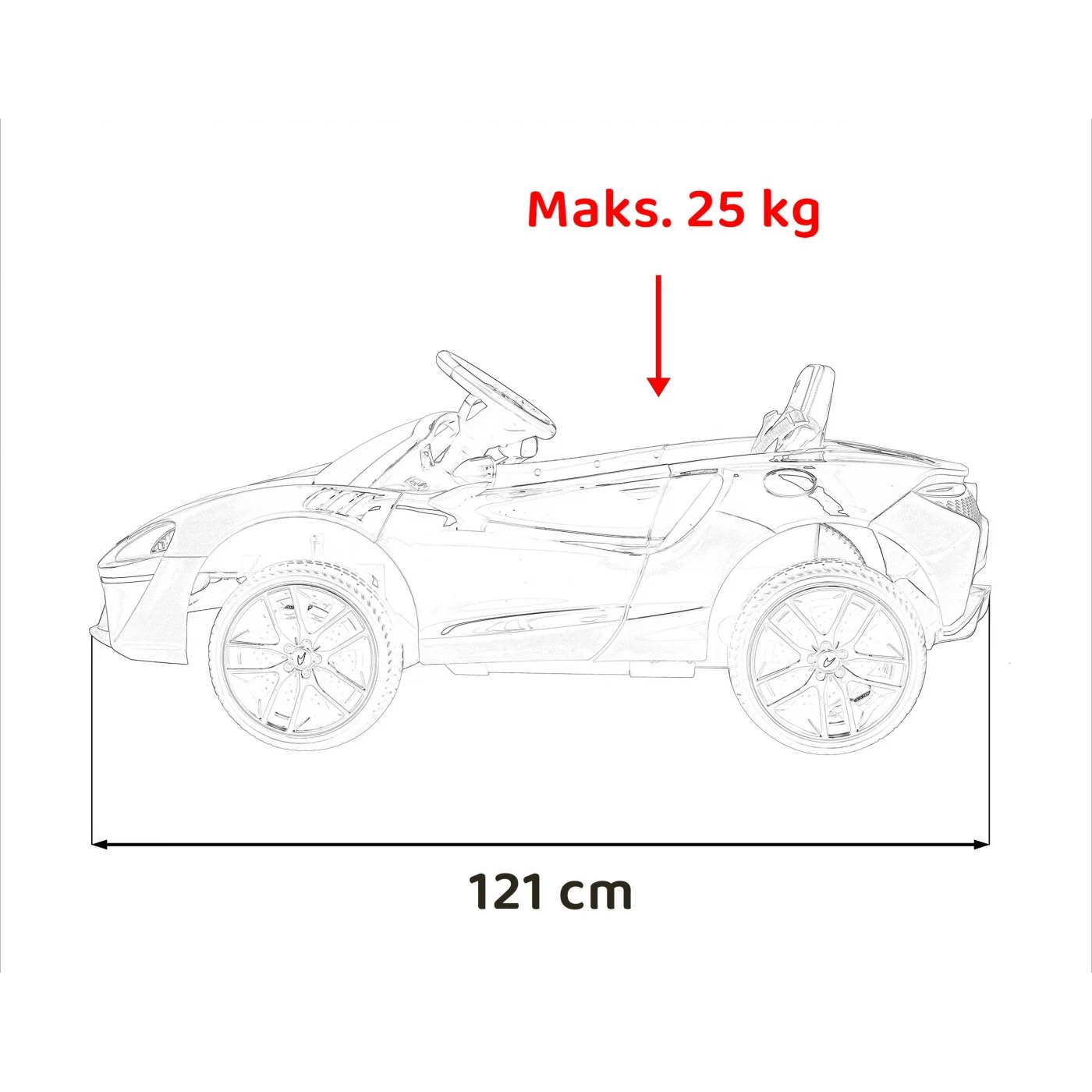 Электромобиль Ramiz McLaren Artura 12 В