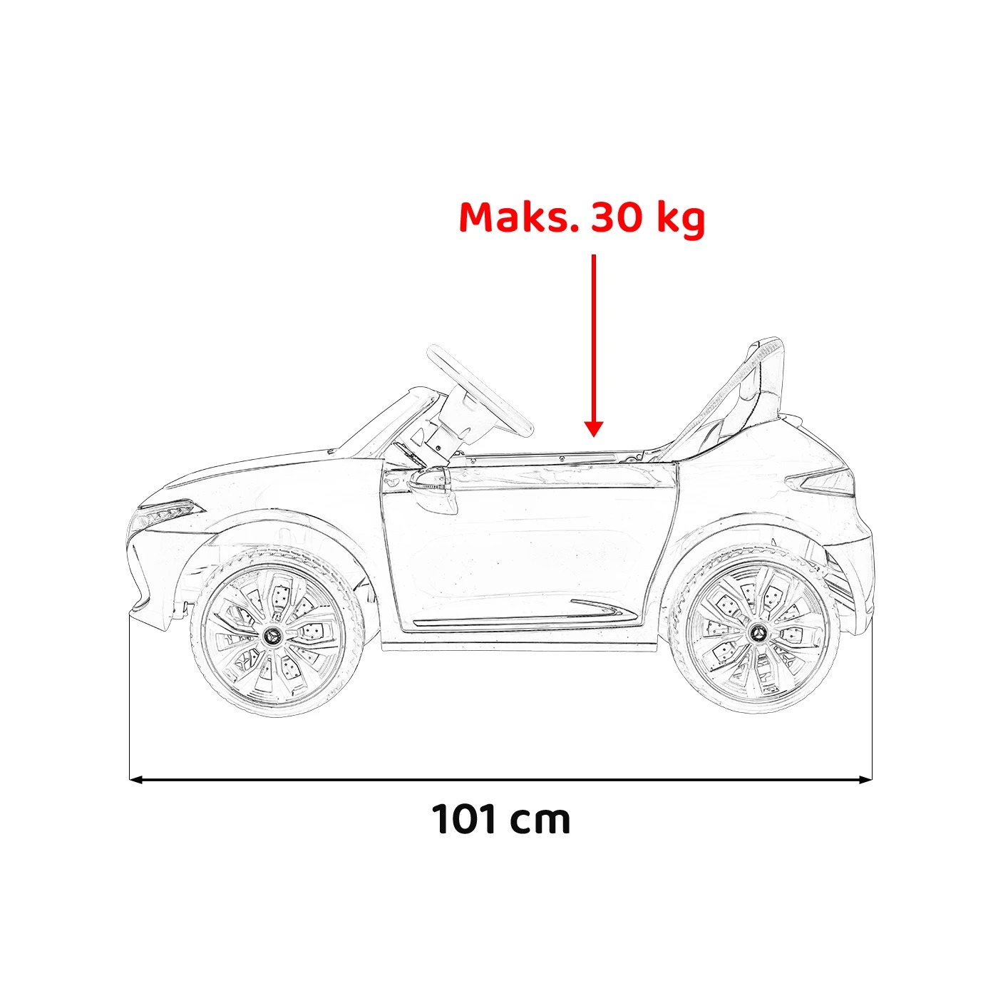 Электромобиль Ramiz Mercedes Benz AMG EQA 12 В