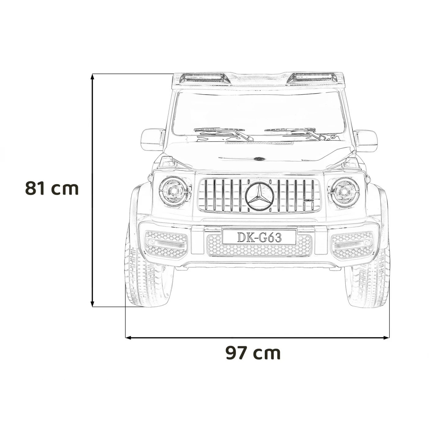 Электромобиль Ramiz Mercedes Benz G63 AMG XXL Strong MP4 24 В