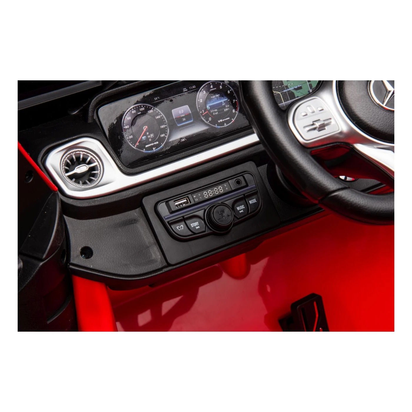 Детский электромобиль Ramiz Mercedes Benz G63 AMG XXL MP4 24 В