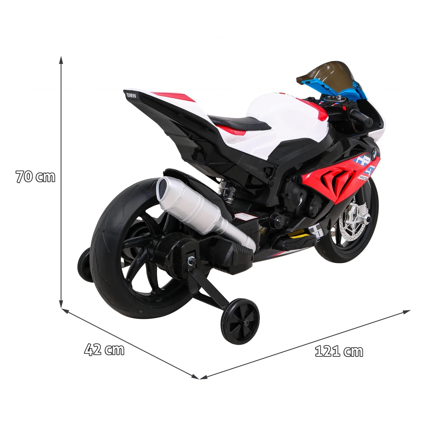 Электромотоцикл со вспомогательными колесами Ramiz HP4 12 В