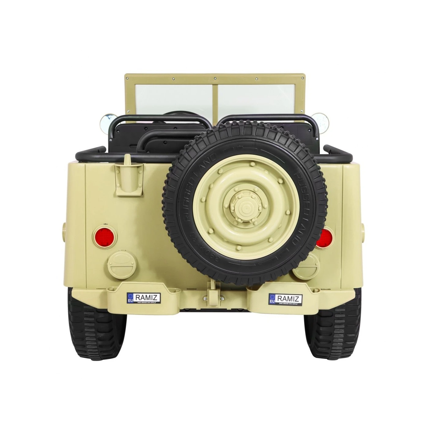 Электроавтомобиль военный Ramiz Retro Strong MP3 LED 24 В