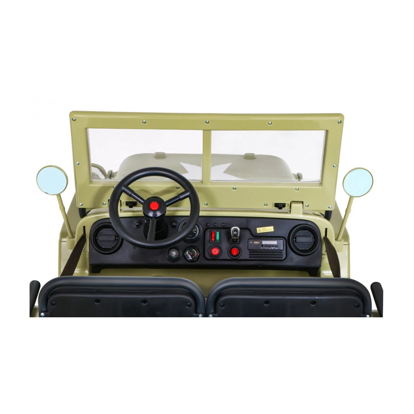 Электроавтомобиль военный Ramiz Retro Strong MP3 LED 24 В