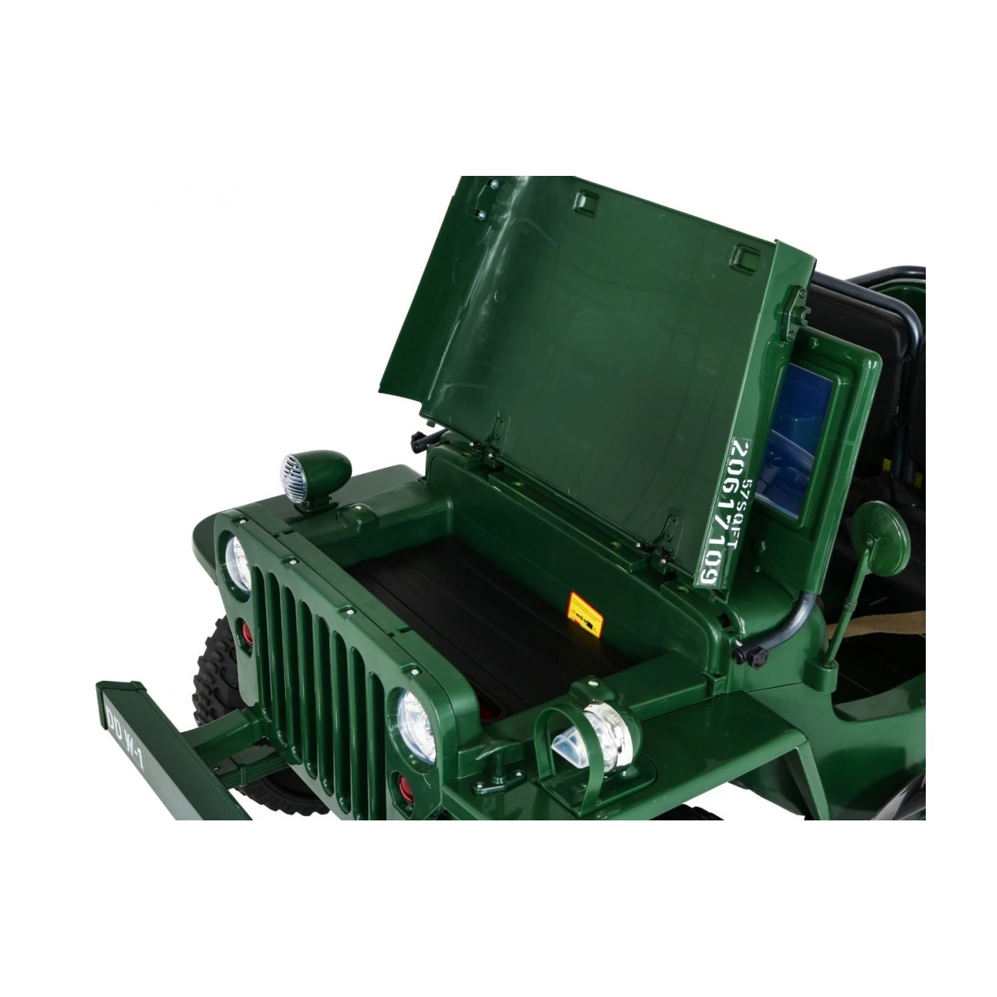 Электроавтомобиль военный Ramiz Retro Strong MP3 LED 24 В