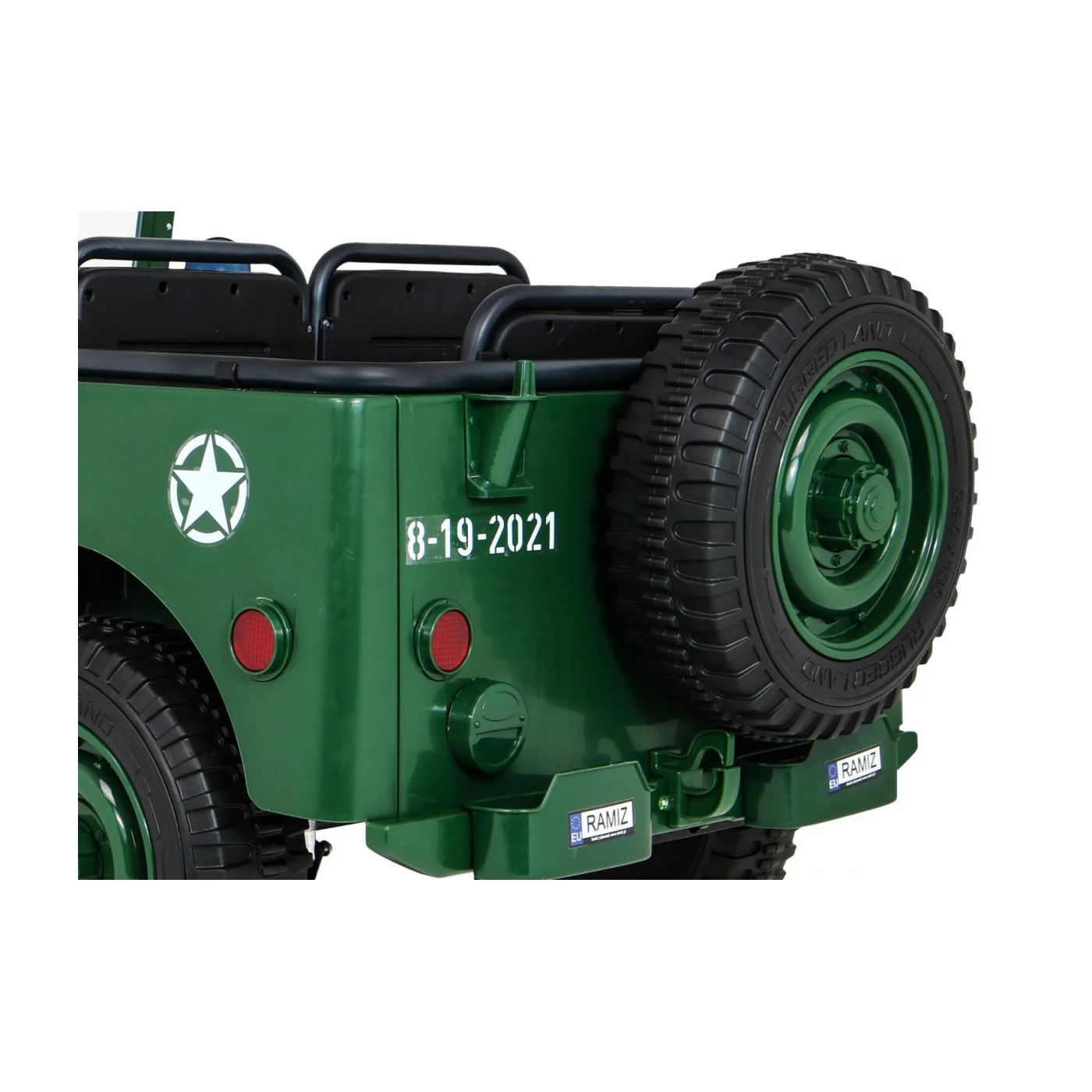 Электроавтомобиль военный Ramiz Retro Strong MP3 LED 24 В