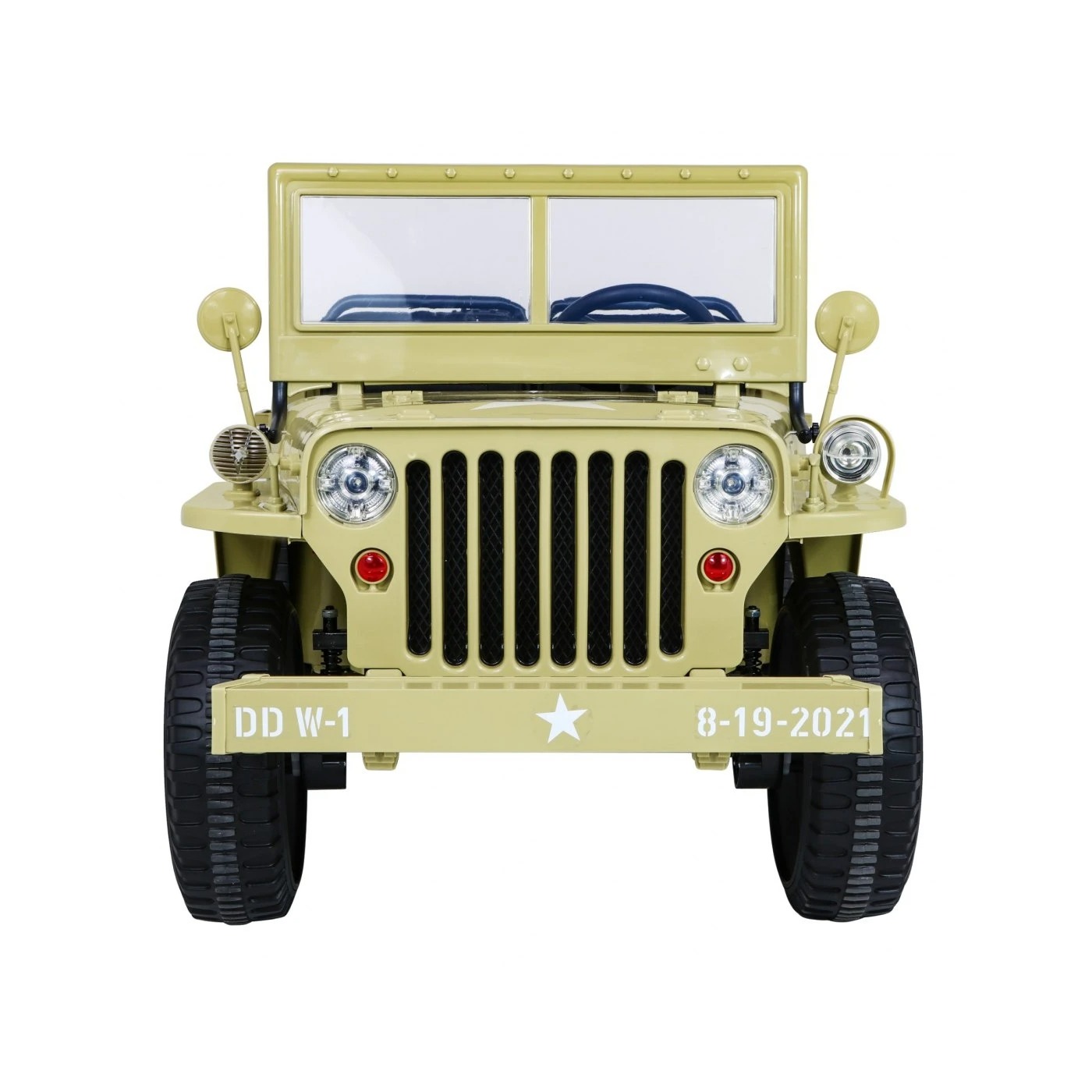 Электроавтомобиль военный Ramiz Retro MP3 LED 12 В