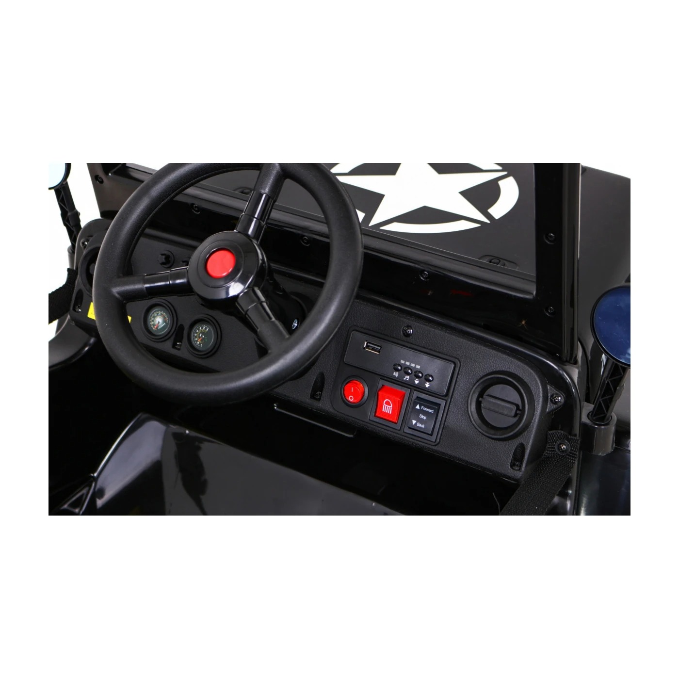 Электроавтомобиль Ramiz Retro military 12 в