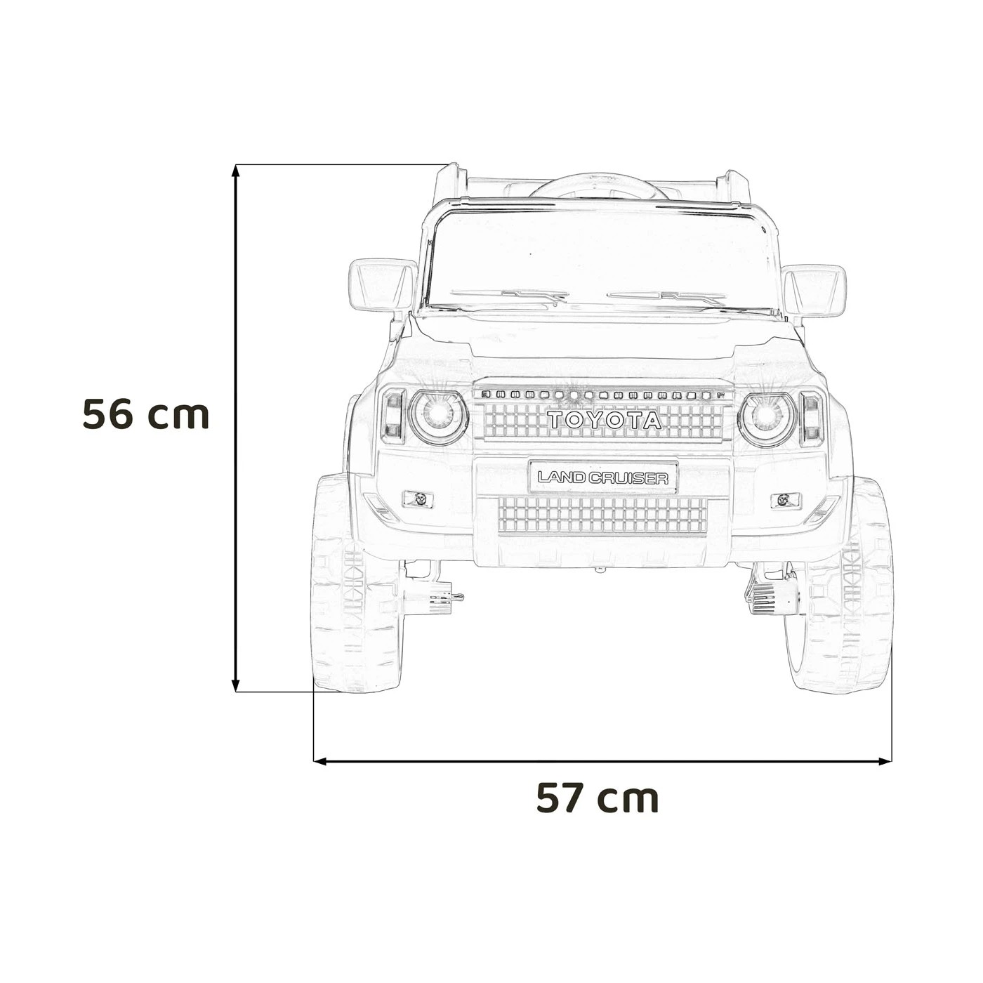 Электромобиль Ramiz Toyota Land Cruiser Prado 12 В