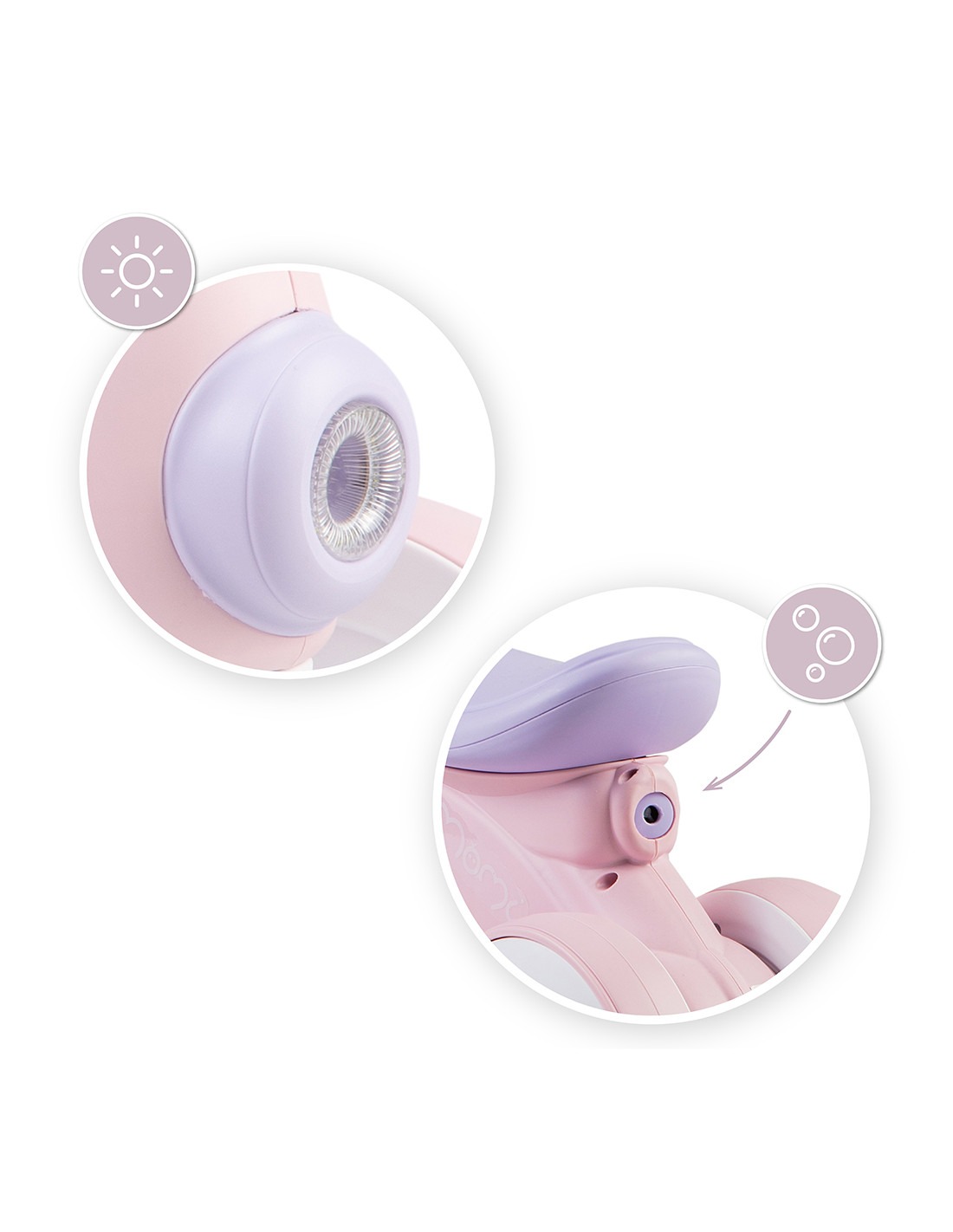 Беговел MoMi Tobis со светом и мыльными пузырями