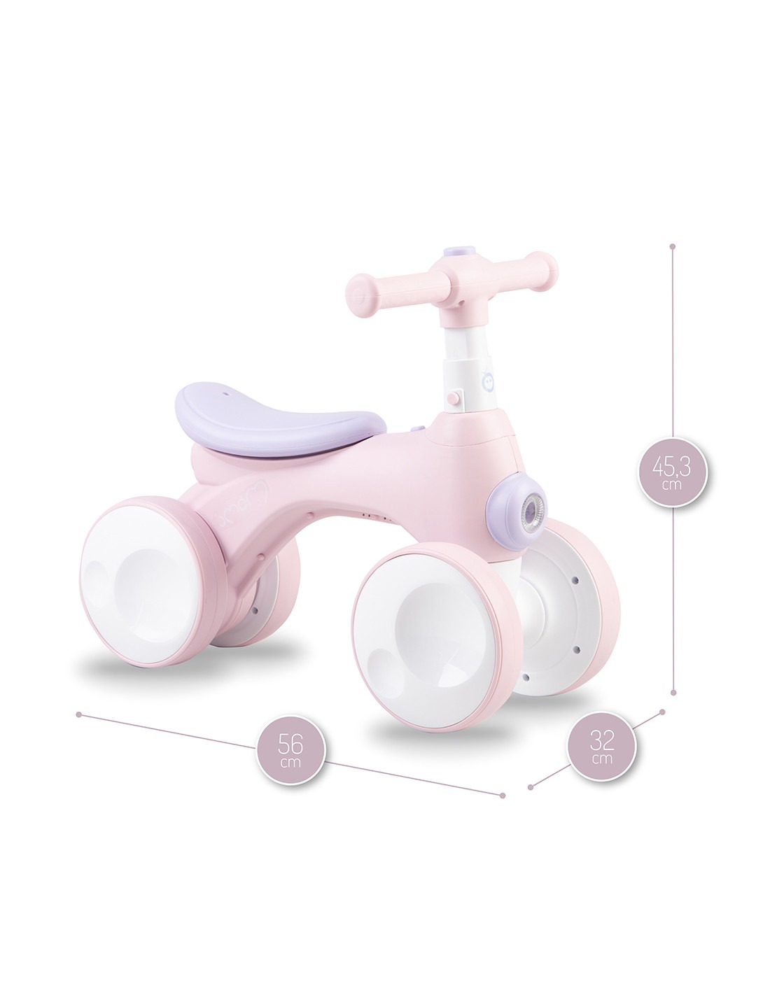 Беговел MoMi Tobis со светом и мыльными пузырями