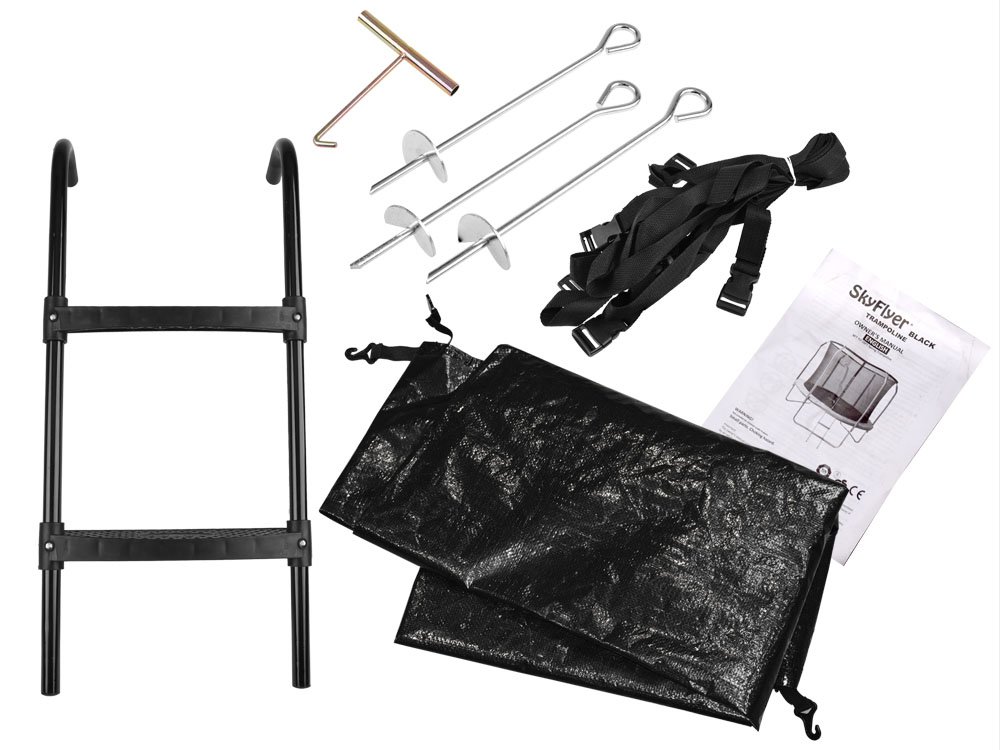 Батут садовый с лестницей SkyFlyer 10 футов 304 см TR0034