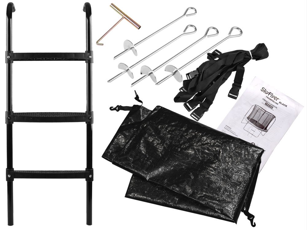 Батут садовый с лестницей SkyFlyer 14 футов 426 см TR0036